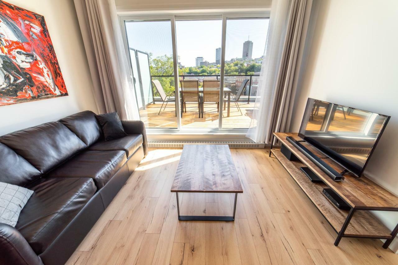 Aux Havres Urbains - Le Penthouse Du Kameleon Apartment Квебек Екстериор снимка