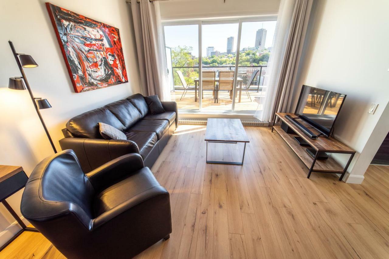 Aux Havres Urbains - Le Penthouse Du Kameleon Apartment Квебек Екстериор снимка